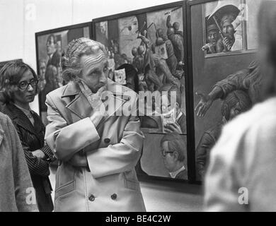 Kunstausstellung in der DDR, Leipzig, historisches Foto, 1973 Stockfoto