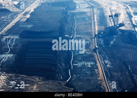 Hambach Tagebau, braune Kohle, Rhein-Erft-Kreis, Nordrhein-Westfalen, Deutschland Stockfoto