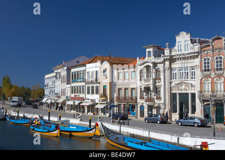 Boote, Pfeiler, Aveiro, Portugal, Europa Stockfoto