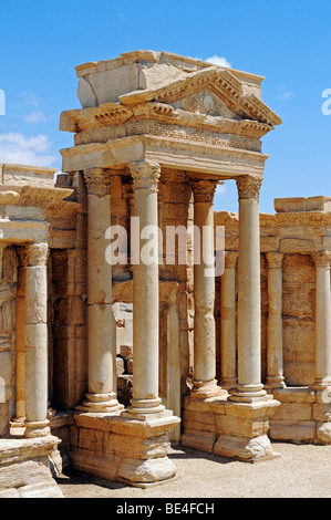 Theater in den Ruinen von Palmyra archäologische Stätte, Tadmur, Syrien, Asien Stockfoto