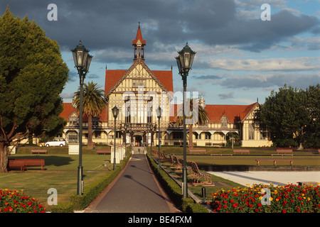 Neuseeland - Nordinsel - Bay of Plenty - Rotorua - & Kunsthistorisches Museum - Regierung Gärten Stockfoto