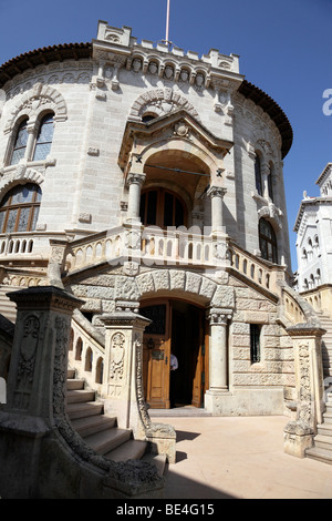 Fassade des Palais de Justice Baujahr 1924 Rue du Colonel Bellando de Castro Monaco Stockfoto