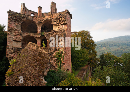 Nahaufnahme des Heidelberger Schlosses, Deutschland im Herbst Stockfoto