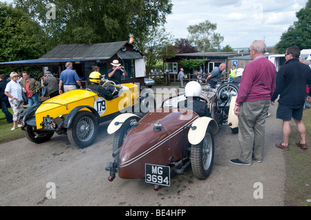 Prescott Hill Climb August 2009 Riley Falcon1496cc 1936 Spezial Stockfoto