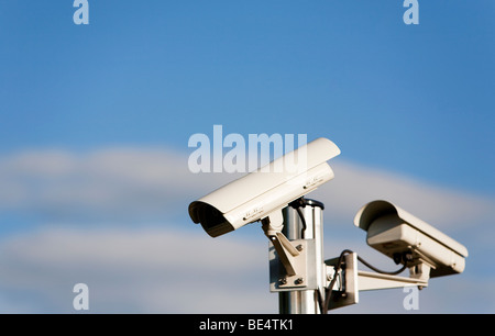 Entfernte kontrollierte Überwachungskameras Stockfoto