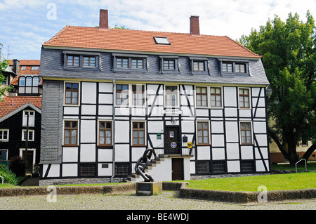 Museum des Handels und der Postgeschichte, Fachwerk, Iserlohn, Sauerland und Umgebung, Nordrhein-Westfalen, Deutschland, Europa Stockfoto