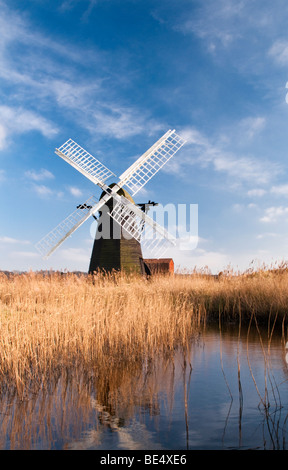 Herringfleet Entwässerung Mühle, Suffolk, UK Stockfoto