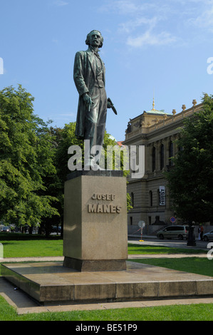 Memorial Josef Mánes, Prag, Tschechische Republik, Europa Stockfoto