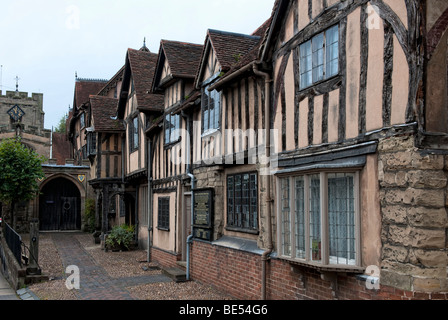 Lord Leycester Hospital in Warwick Stockfoto