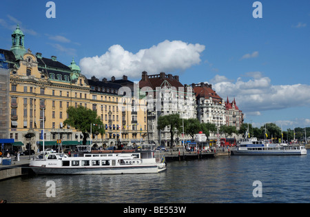 Nybrokajen, Stockholm, Schweden, Europa Stockfoto