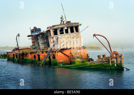 Schiffbruch in Gold Beach, Oregon Stockfoto