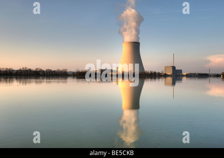 Kernkraftwerk Isar, ÖHU in Essenbach in der Nähe von Landshut, untere Bayern, Bayern, Deutschland, Europa Stockfoto