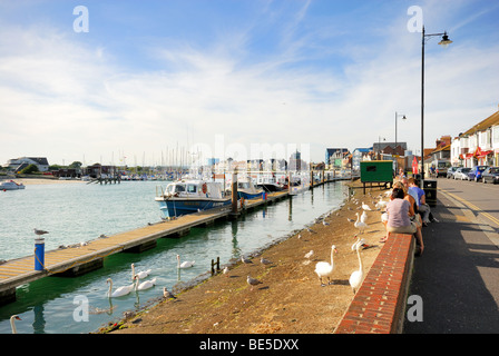 Littlehampton Hafen West Sussex Stockfoto