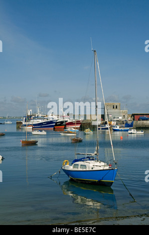 Yachten im Hafen von Dorf Schären, North County Dublin, Irland Stockfoto