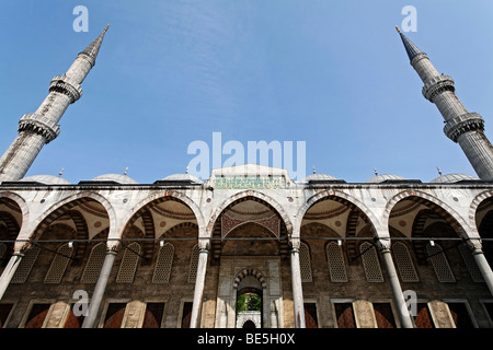 Blaue Moschee, Sultan Ahmet Camii, Sultanahmet, Istanbul, Türkei Stockfoto