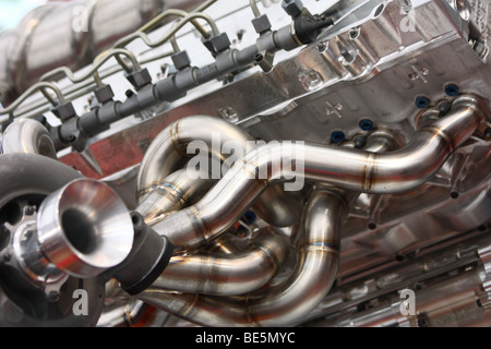 Verbrennungsmotor - Peugeot 908 Stockfoto