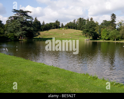 Claremont Park und See, Esher. Surrey. VEREINIGTES KÖNIGREICH. Stockfoto