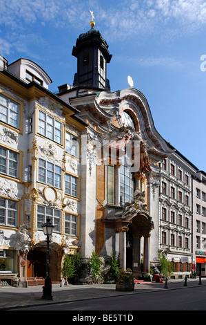 Katholische Kirche St. Johannes Nepomuk, Asamkirche Kirche, Sendlinger Straße Straße, München, Oberbayern, Deutschland, Europa Stockfoto