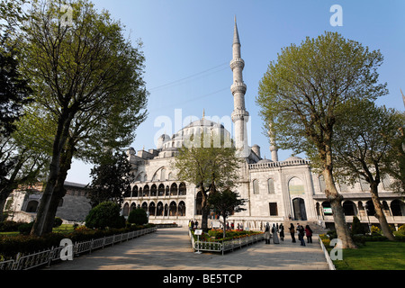 Blaue Moschee, Sultan Ahmet Camii, Sultanahmet, Istanbul, Türkei Stockfoto