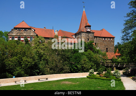 Wenzels Schloss Burg, 1353, Lauf ein der Pegnitz Middle Franconia, Bayern, Deutschland, Europa Stockfoto