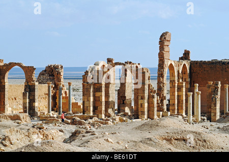 Östliche Wüste Burg der Umayyaden Qasr al-Hair Ash-Sharqi, Syrien, Asien Stockfoto