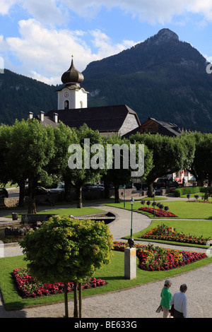 Kurpark in Strobl, Wolfgangsee See, Salzkammergut, Oberösterreich, Österreich, Europa Stockfoto