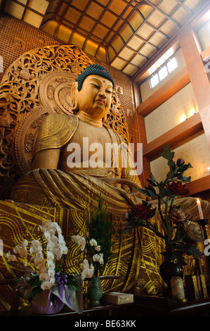 Ein riesiger Buddha am Tochoji, der erste Shingon-Tempel in Japan, Stadt Fukuoka, Präfektur Fukuoka, Japan, 4. Juni 2009. Stockfoto