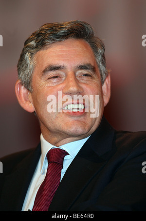 GORDON BROWN Premierminister 20. September 2008 MANCHESTER Stadtzentrum von MANCHESTER ENGLAND Stockfoto