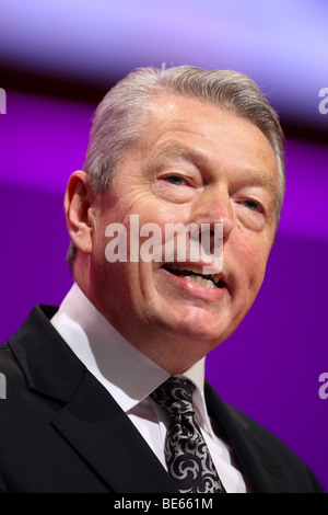 ALAN JOHNSON MP SECRETARY OF STATE FOR HEALTH 24. September 2008 MANCHESTER Stadtzentrum von MANCHESTER ENGLAND Stockfoto