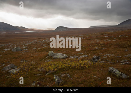 Regen in den Bergen Stockfoto