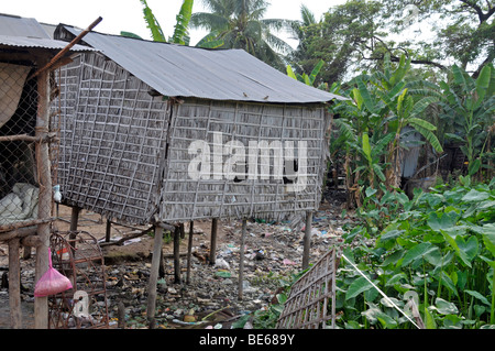 Haufen Sie Wohnung in den Slums von Siem Reap, Kambodscha, Asien Stockfoto