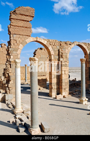 Östliche Wüste Burg der Umayyaden Qasr al-Hair Ash-Sharqi, Syrien, Asien Stockfoto