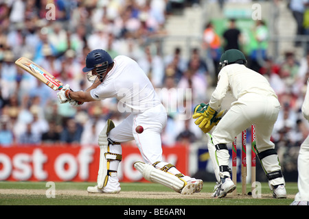 ANDREW STRAUSS gefangen und O 5. Asche TEST MATCH die BRIT OVAL LONDON ENGLAND 22. August 2009 Stockfoto