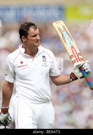 ANDREW STRAUSS gefangen und O 5. Asche TEST MATCH die BRIT OVAL LONDON ENGLAND 22. August 2009 Stockfoto