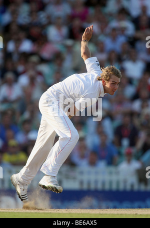 STUART BROAD 5. Asche Testspiel der BRIT OVAL LONDON ENGLAND 22. August 2009 Stockfoto