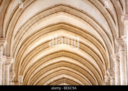 Kirchenschiff, Mosteiro de Santa Maria de Alcobaça, Alcobaça, Leiria, Portugal, Europa Stockfoto