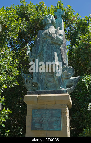 Statue von Bartholomeu Dias im Bartholomeu Dias Maritime Museum, Mosselbay, Südafrika Stockfoto