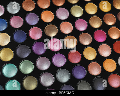 Bunten Lidschatten palette Stockfoto