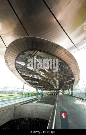 Singapur MRT, Expo Station Titan Dach. Sir Norman Foster und Partner, Architekten. Stockfoto