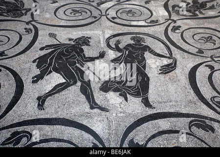 Bodenmosaik in der Vatikanischen Museen, Rom, Vatikan, Europa Stockfoto