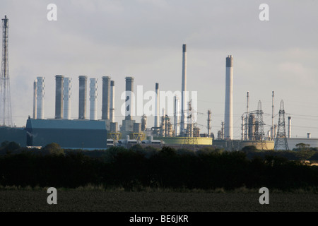 Kraftwerk North Killingholme und Öl-Raffinerie-Lincolnshire Stockfoto
