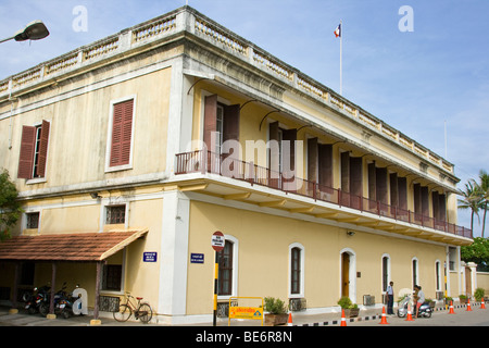 Konsulat-General de France in Pondicherry Indien Stockfoto