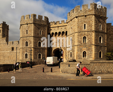 Windsor Castle-Haupteingang. Stockfoto