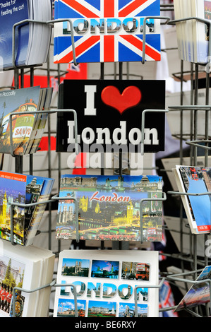 Postkarten und Grußkarten von London, England, Vereinigtes Königreich, Europa Stockfoto
