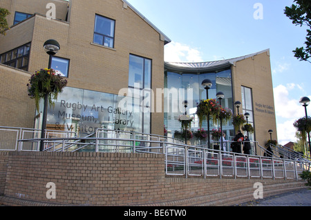 Rugby Art Gallery, Museum. Bibliothek Und Besucherzentrum, Little Elborow Street, Rugby, Warwickshire, England, Vereinigtes Königreich Stockfoto