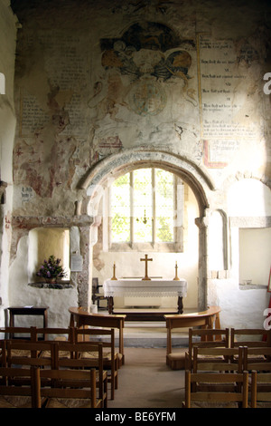 Im Inneren der Kirche St. Martin in Wareham, Dorset, ist im Inneren das Bildnis des T. E. Lawrence (Lawrence von Arabien). Stockfoto