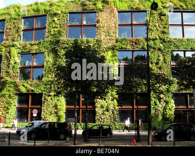 Vertikale Gärten von Patrick Blanc, Musee du Quai Branly, Paris, Frankreich Stockfoto