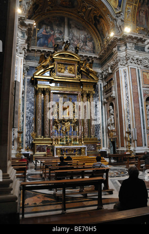 Kapelle, Basilika Santa Maria Maggiore, historisches Stadtzentrum, Rom, Italien, Europa Stockfoto