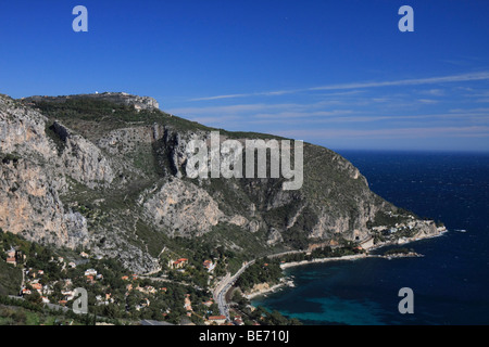 Tête du Chien und Eze, Alpes Maritimes, Cote d ' Azur, Frankreich, Europa Stockfoto