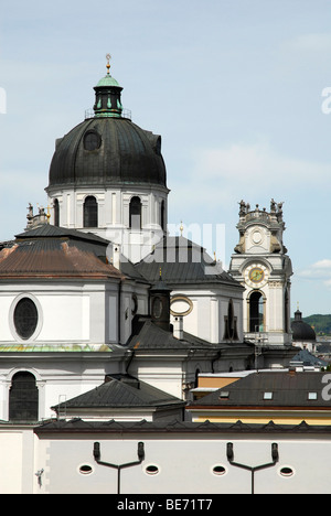 Kuppel Staatsoberhaupt der Kollegienkirche Stiftskirche, Salzburger Universitätskirche, alte Stadt, Salzburg, Salzburger Land, Österreich Stockfoto